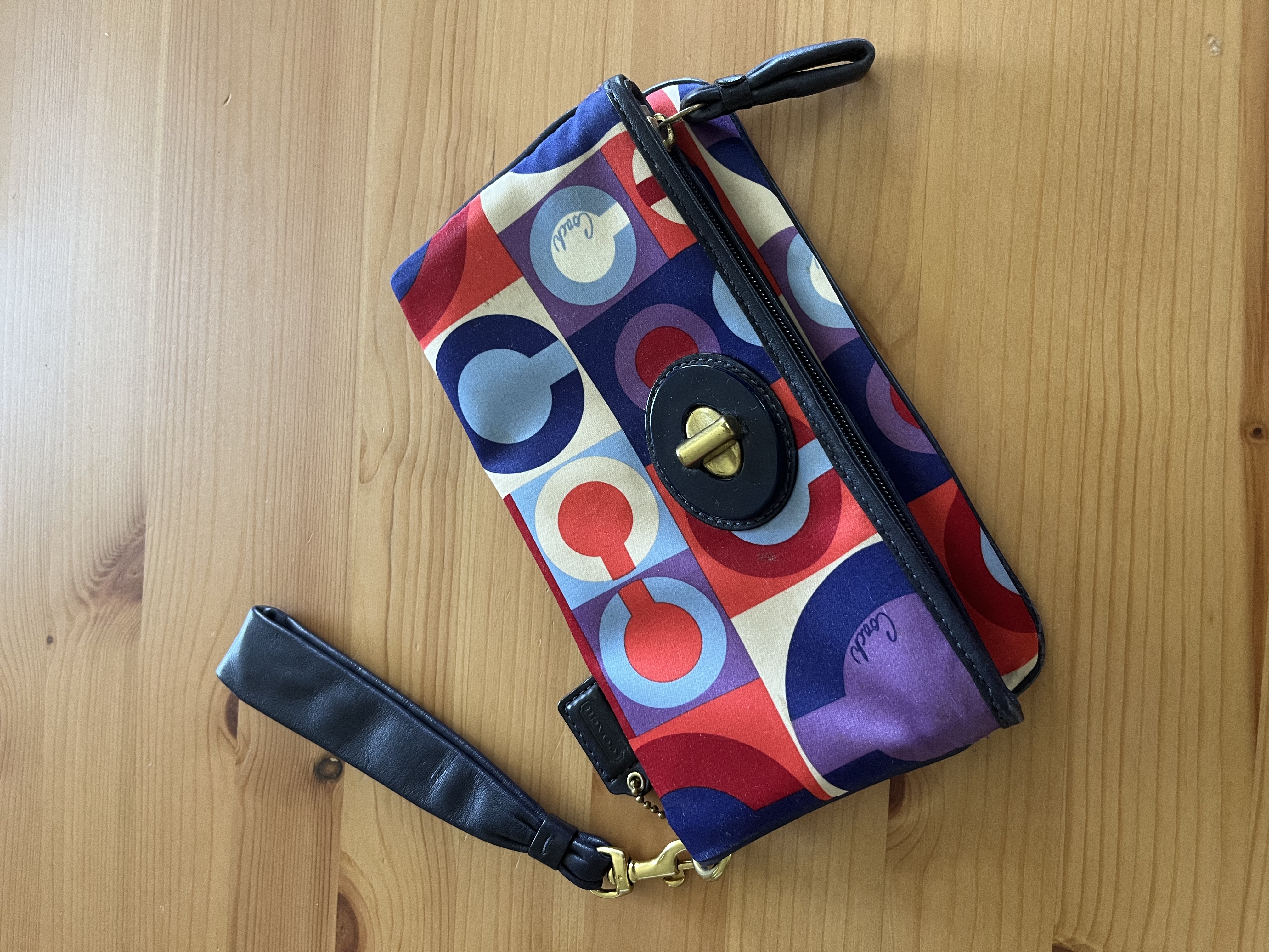 Vintage Coach Wristlet