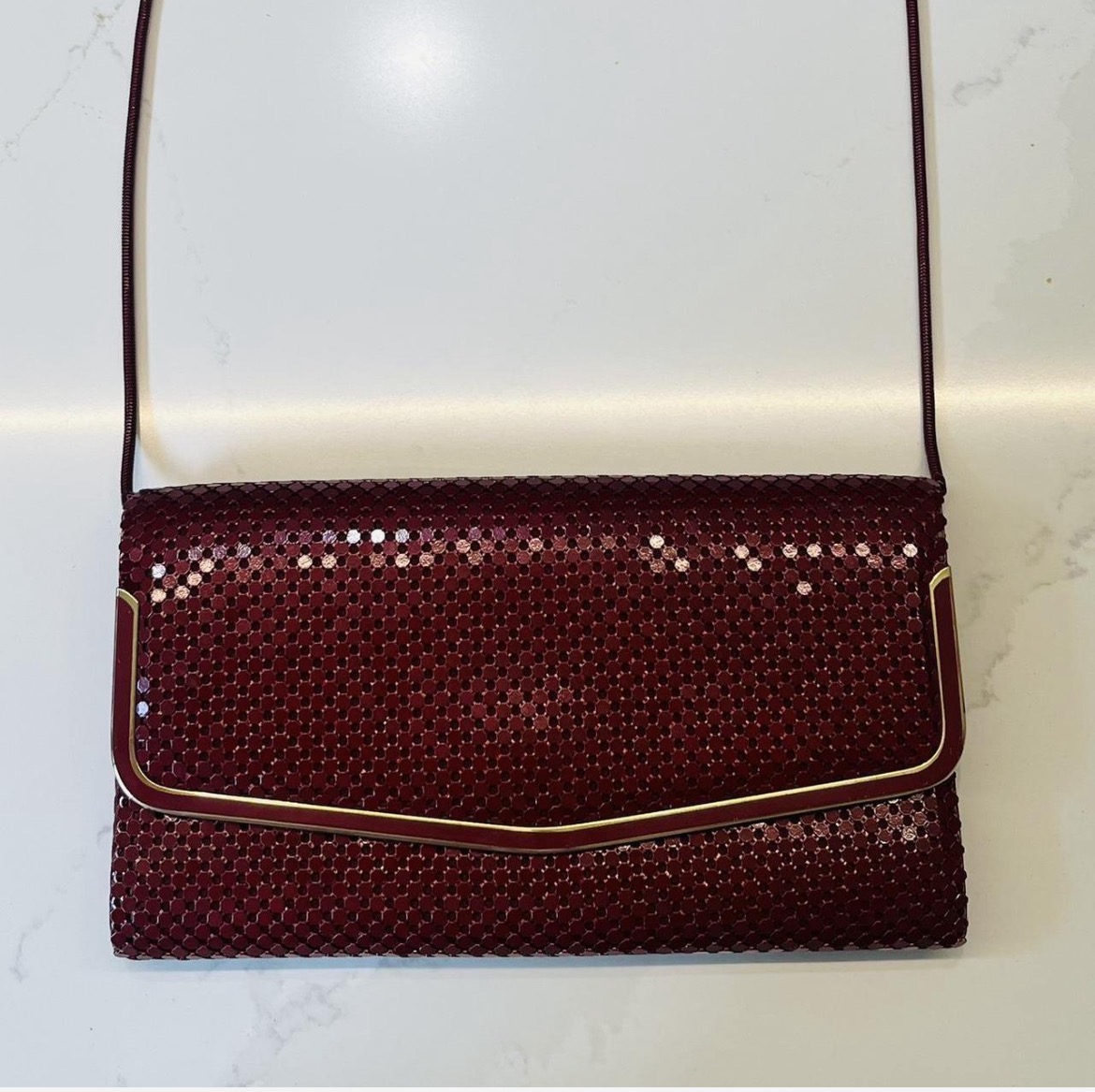 Red Glomesh Clutch